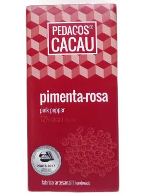 Chocolate Negro com Pimenta Rosa (100gr)